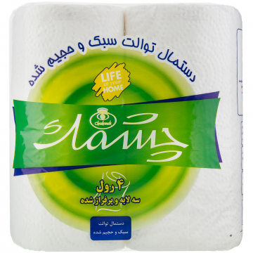 دستمال توالت 3 لایه چشمک 4 عددی